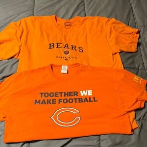 Lot of 2 used Chicago Bears T-shirts
